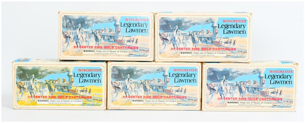 Lot 316: Winchester Legendary Lawmen 30-30 Commemorative Ammunition, 100 Rounds