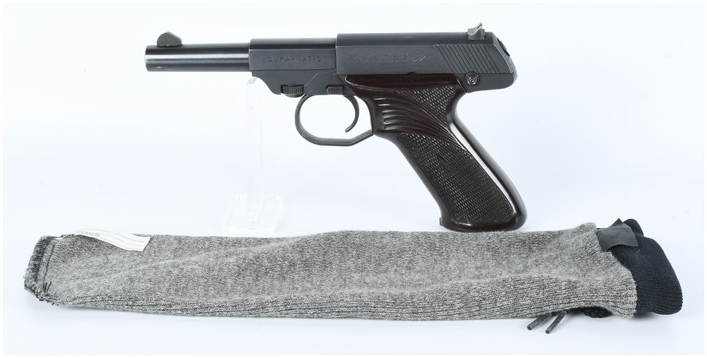 Lot 336: High Standard Dura-Matic M101 .22LR Semi-Automatic Pistol, also known as 'The Plinker'