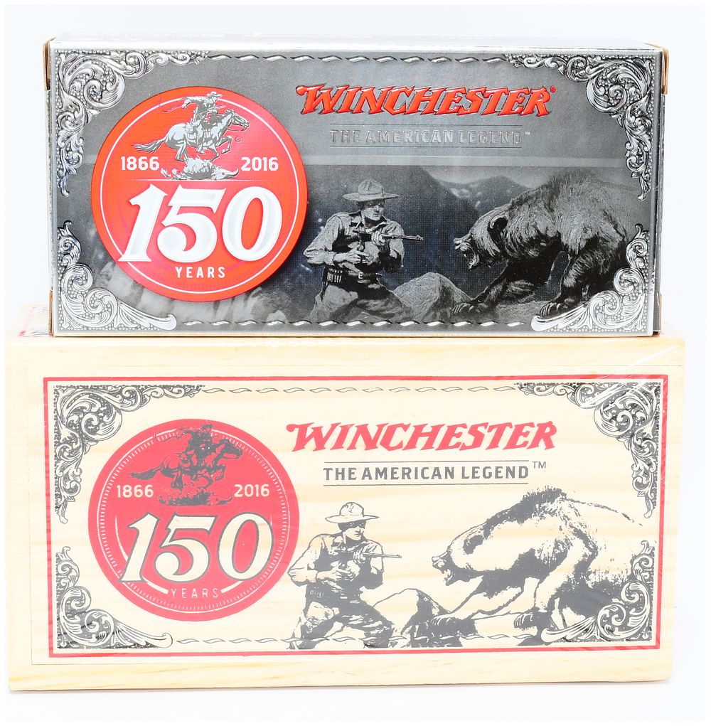 Lot 346: Winchester 150th Anniversary 30-30 Win 150 gr Power-Point Ammunition, 20 Rounds
