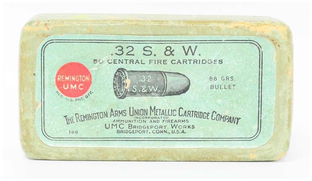 Lot 355: Vintage Remington UMC .32 S. & W. Central Fire Cartridges, 50 Rounds