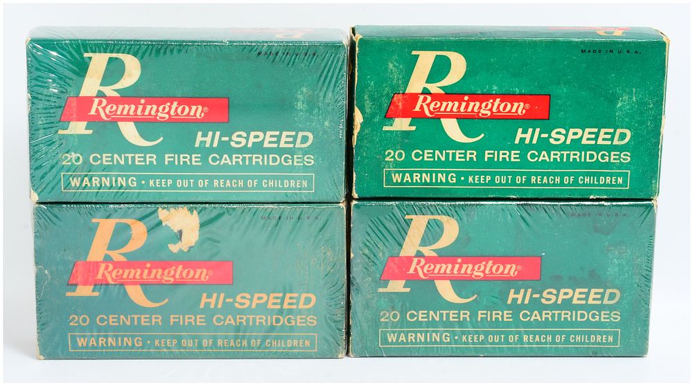 Lot 406: 80 Rounds Remington Hi-Speed Kleanbore 6.5mm Rem. Magnum Ammunition