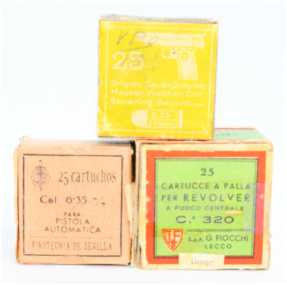 Lot 415: 3 Collector Boxes of Vintage Ammunition, 73 Rounds Total