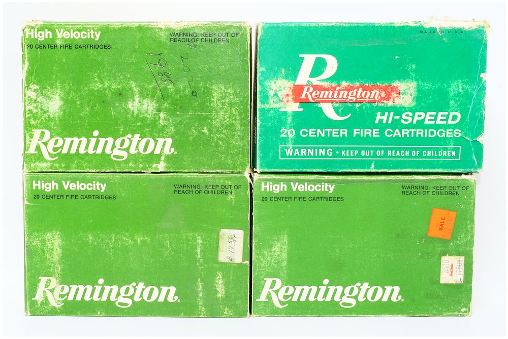 Lot 457: Vintage Remington 300 H&H Magnum Ammunition, 80 Rounds