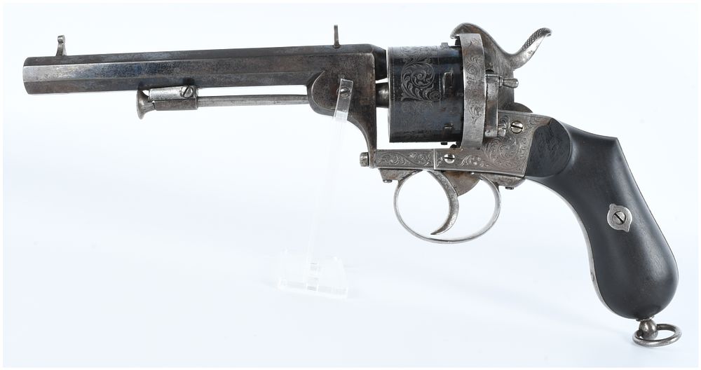 Lot 564: A 19th-Century Belgian Lefaucheux-Style Double-Action Pinfire Revolver
