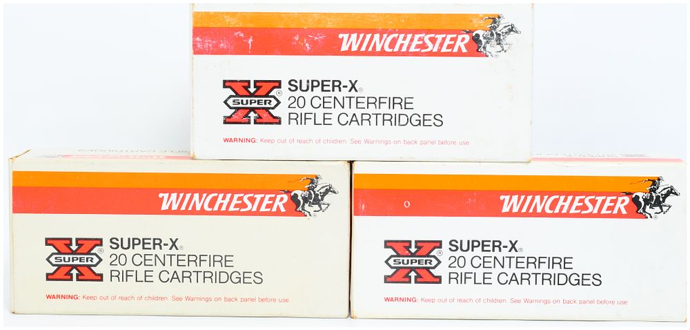 Lot 580: 60 Rounds Winchester Super-X .250 Savage 100 Gr. Silvertip Ammunition