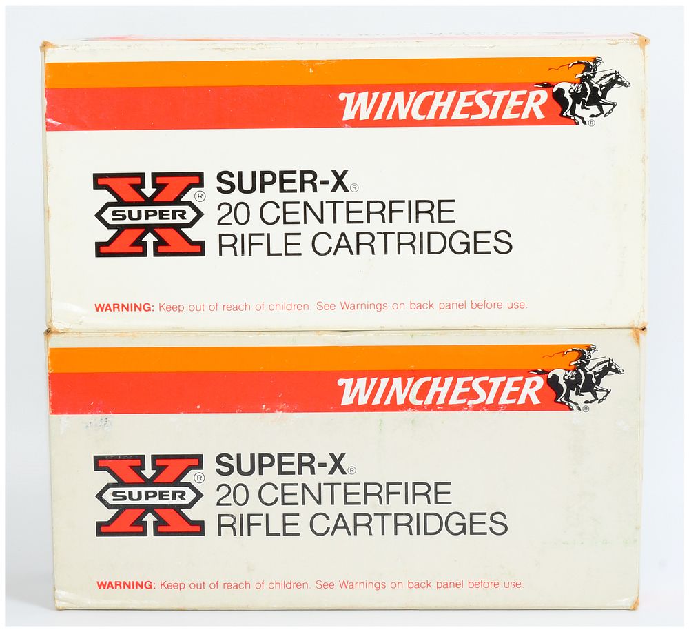 Lot 586: 40 Rounds Vintage Winchester Super-X .284 Winchester Centerfire Rifle Cartridges
