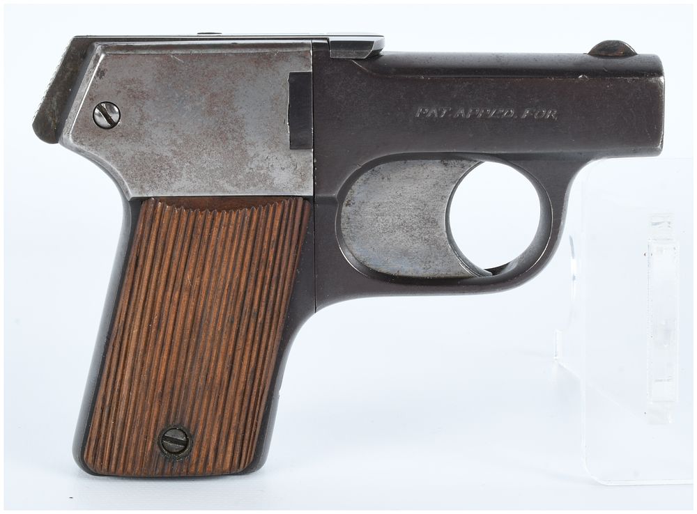 Lot 594: O.F. Mossberg & Sons 'Brownie' .22 Caliber Four-Barrel Derringer Pistol, Serial Number 1598