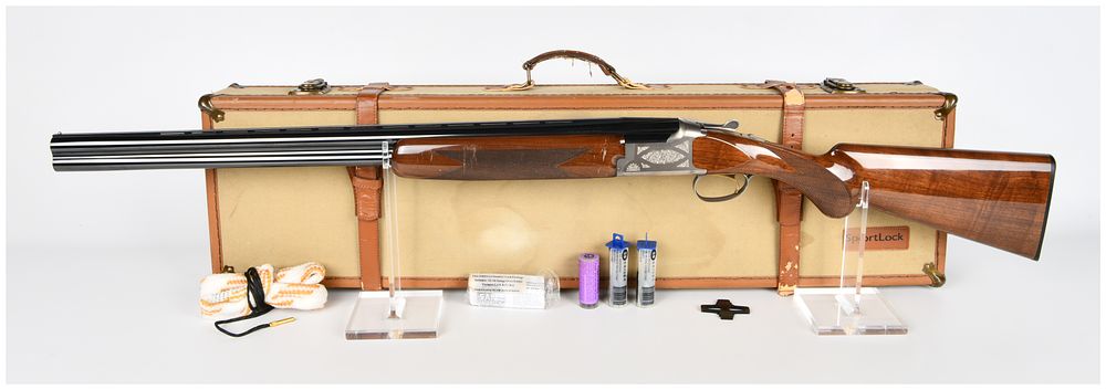 Lot 601: Browning Citori Feather Lightning 16 Gauge Over-Under Shotgun with Case and Chokes