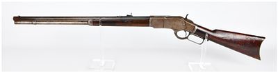 A Winchester Model 1873 Lever-Action Repeating Rifle, .44 caliber. A late 19th-century 