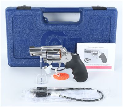 Colt King Cobra .357 Magnum Stainless Steel Revolver, 3-inch Barrel. A contemporary Colt King 