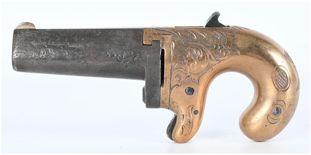 Lot 1053: Moore's Patent No. 1 Derringer, .41 Rimfire, W.W. Marston & Co., Patented 1863