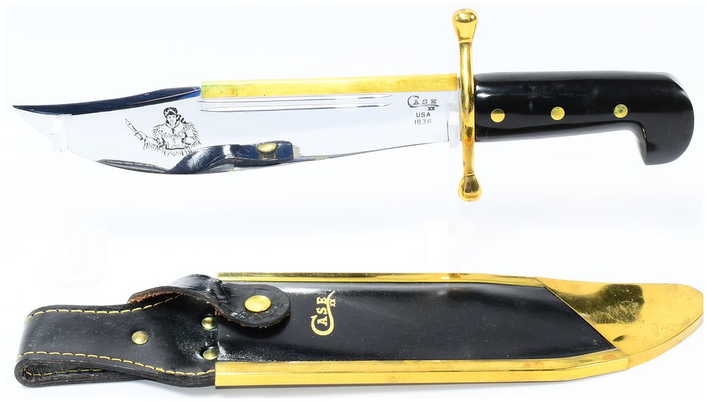 Lot 1067: Case XX 1836 Davy Crockett Bowie Knife WITH SHEATH