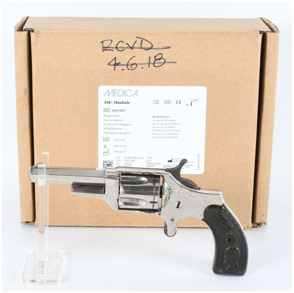 Lot 1071: C.S. Shattuck Lincoln/Garfield Single Action Pocket Revolver
