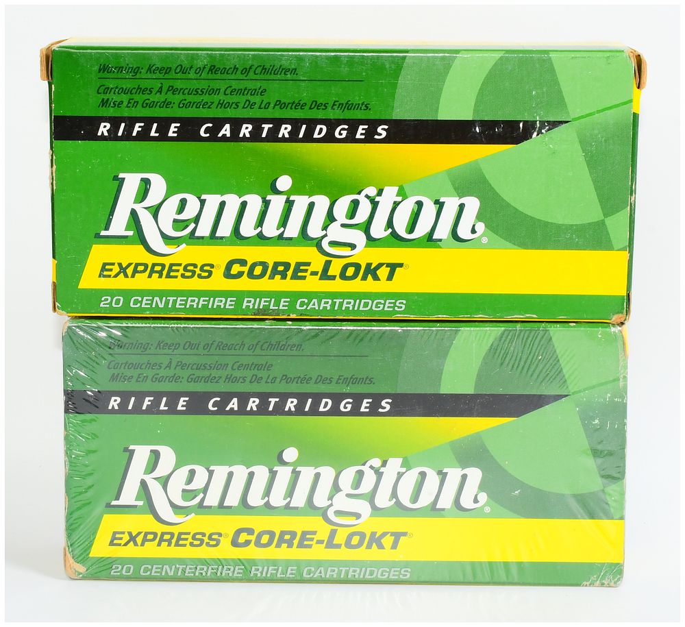 Lot 1075: Two Boxes of Remington Express Core-Lokt .350 Remington Magnum 200 Grain Rifle Cartridges