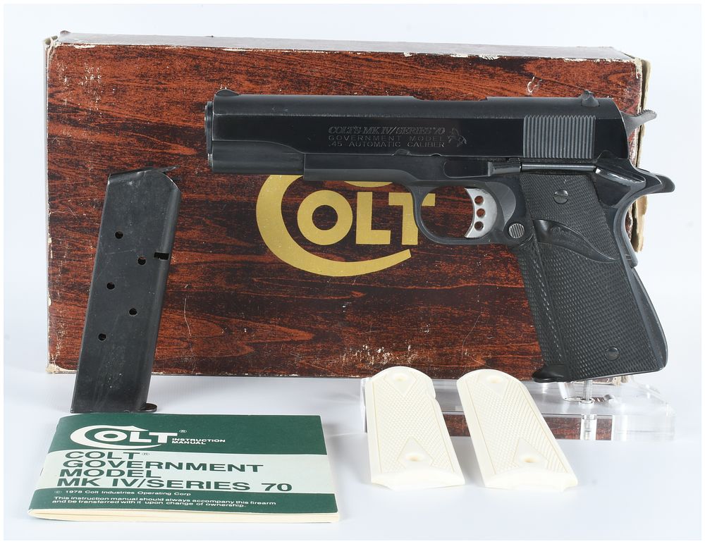 Lot 1091: Colt MK IV Series 70 Government Model .45 Automatic Caliber Pistol