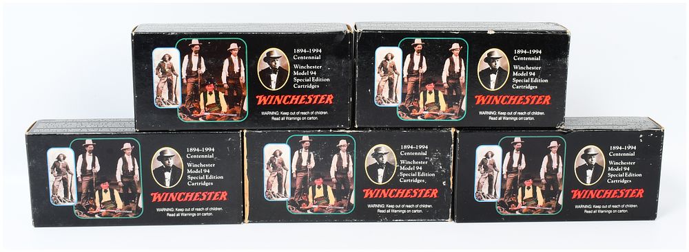 Lot 1093: 100 Rounds Winchester 1894-1994 Centennial Model 94 Special Edition 30-30 Win Commemorative Ammunition