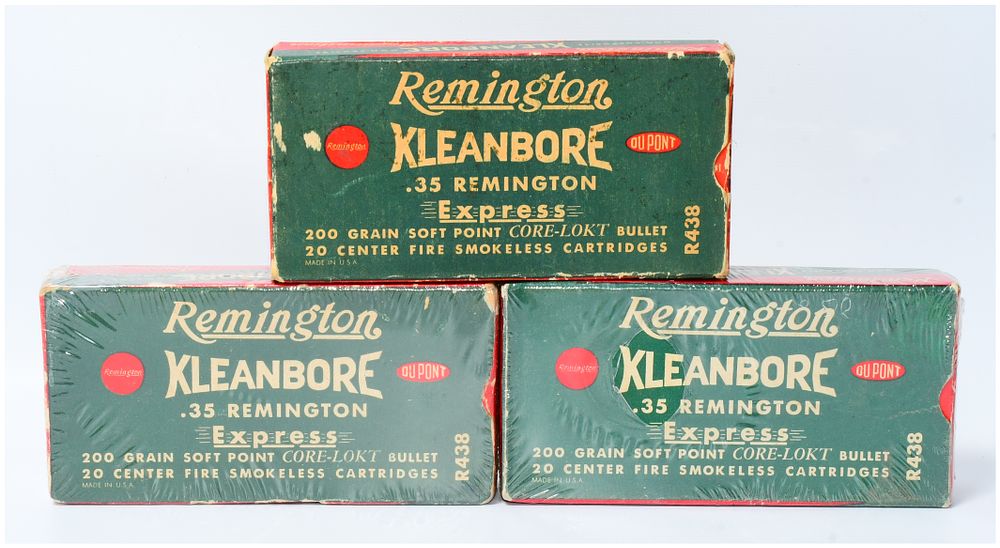 Lot 1171: Vintage Remington Kleanbore Express .35 Remington Ammunition, 60 Rounds
