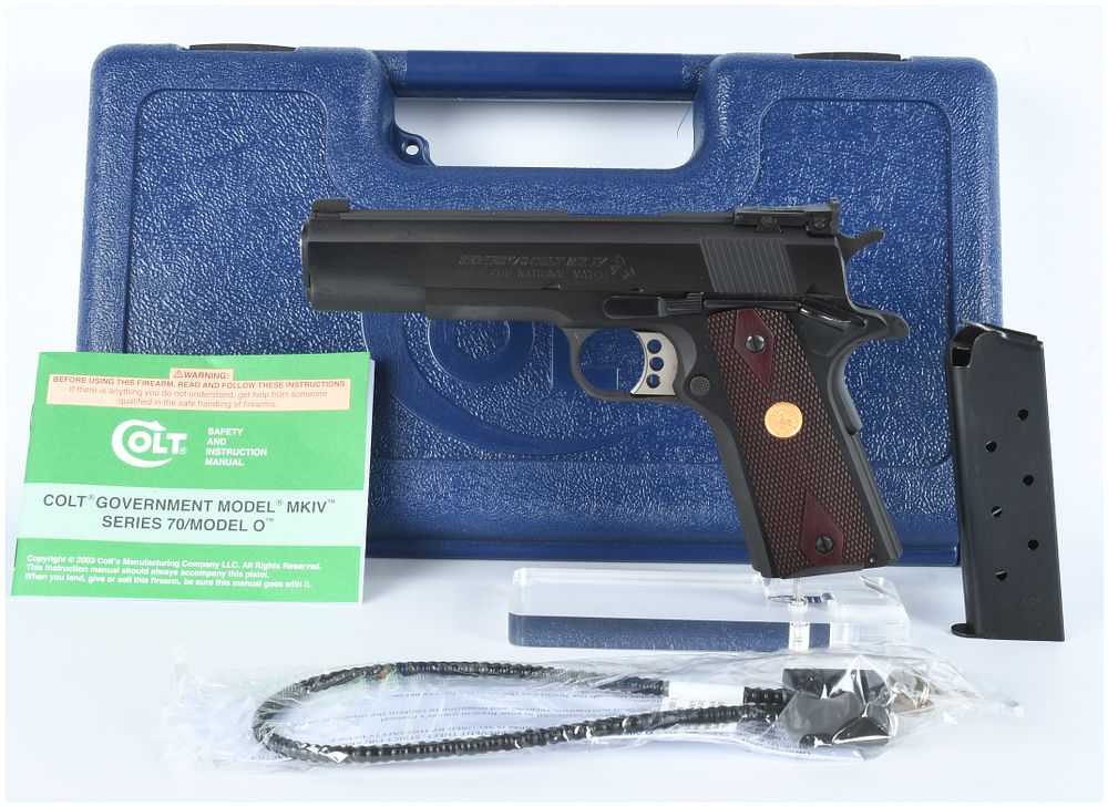 Lot 1181: Colt MK IV Series 70 Gold Cup National Match .45 ACP Pistol