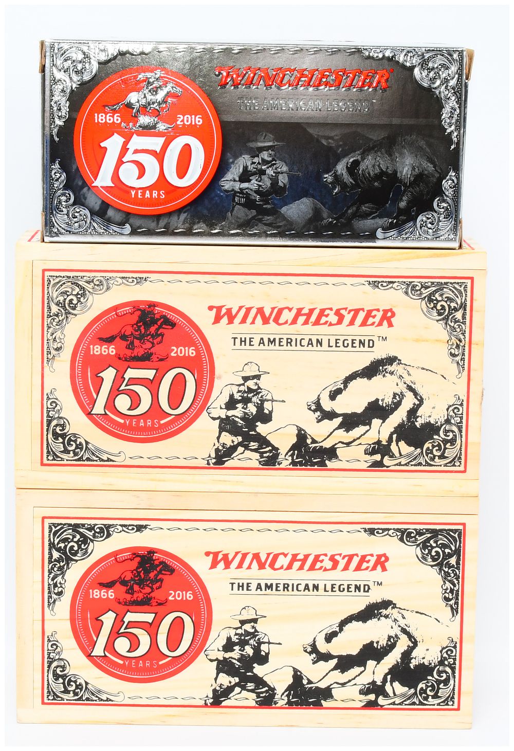 Lot 1213: Winchester 150th Anniversary 30-30 Win Power-Point Ammunition Set, 40 Rounds