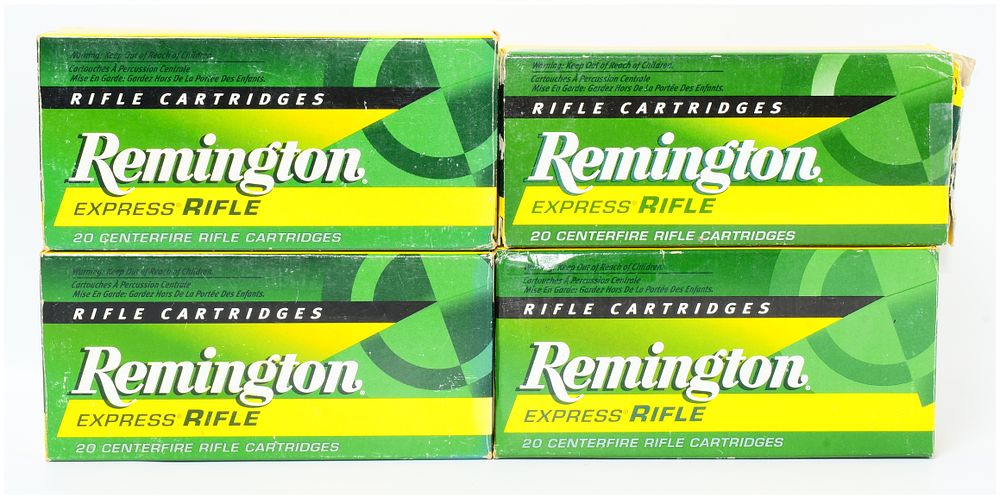 Lot 1216: 80 Rounds Remington Express Rifle .17 Remington 25 GR. Centerfire Ammunition