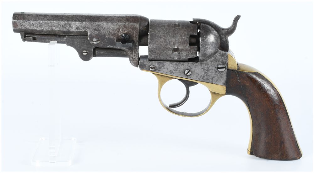 Lot 1239: Antique J.M. Cooper Double Action Pocket Model .31 Caliber