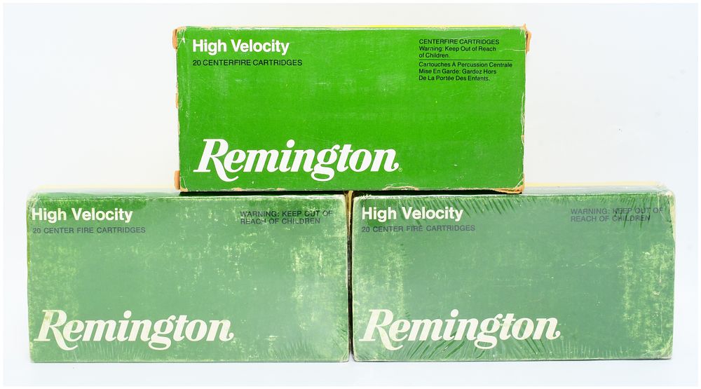 Lot 1249: Three Boxes of Remington 350 Rem Mag High Velocity 200 Grain Core-Lokt Centerfire Ammunition