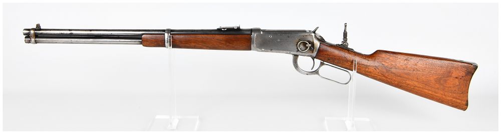 Lot 1268: Winchester Model 1894 Lever Action Saddle Ring Carbine, .30 W.C.F., Serial No. 965711