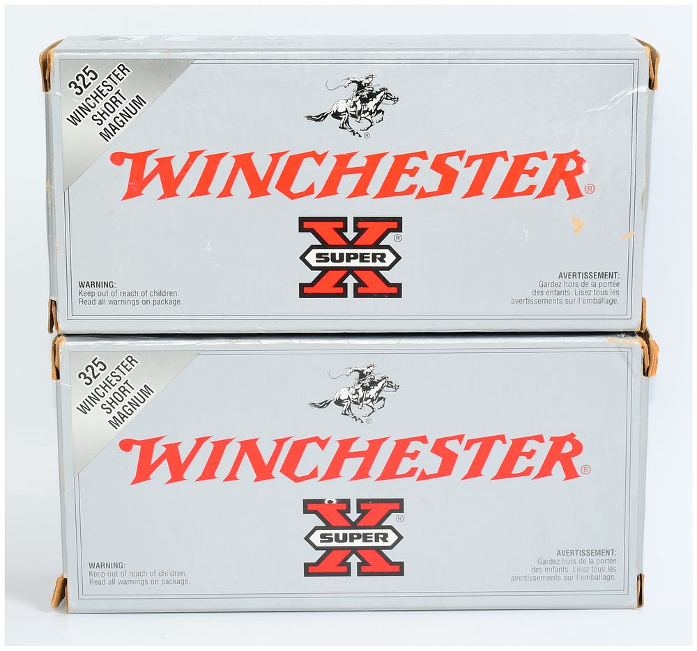 Lot 1285: 40 Rounds Winchester Super X .325 Winchester Short Magnum 220 GR. Power-Point Ammunition