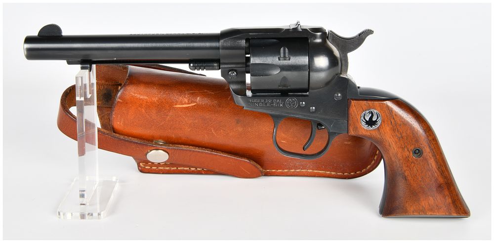 Lot 1341: Ruger Single-Six .22 Caliber Single-Action Revolver with Bianchi Holster