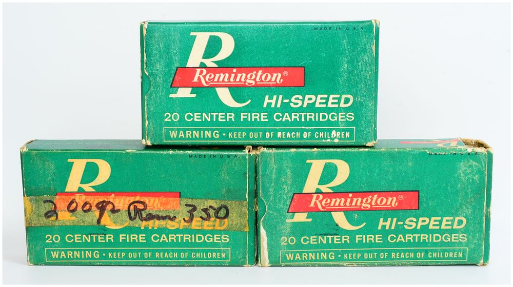 Lot 1366: 60 Rounds Remington Hi-Speed 350 Rem. Magnum 250 Grain Core-Lokt Ammunition
