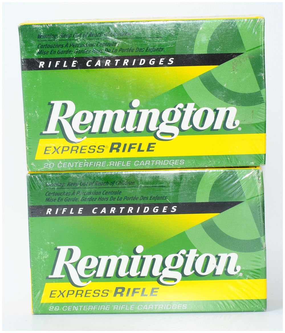 Lot 1387: Remington Express Rifle .35 Whelen Ammunition, 250 gr PSP, 40 Rounds