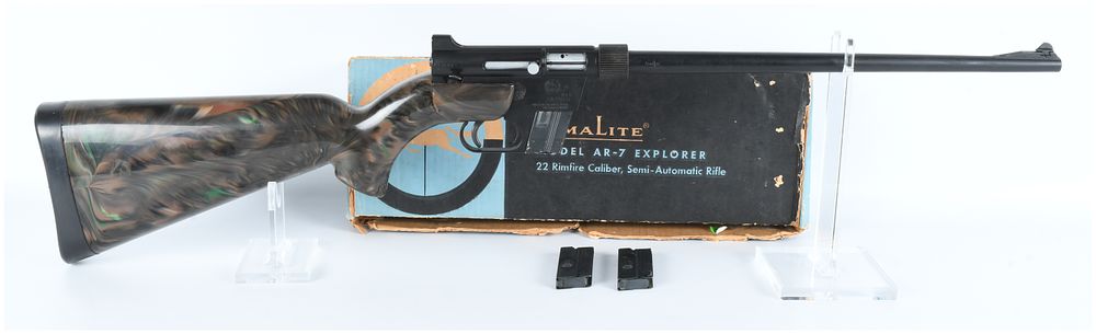 Lot 1425: Armalite Model AR-7 Explorer .22 Long Rifle Semi-Automatic Rifle with Box and Two Magazines