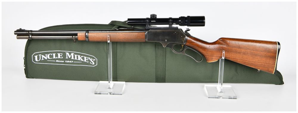 Lot 1460: Marlin Model 336 .30-30 Win Lever Action Rifle with Bushnell Scope and Uncle Mike's Case