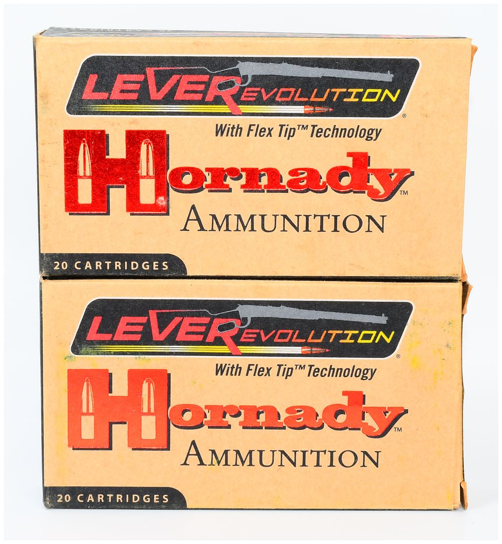 Lot 1465: Hornady LEVERevolution 35 Remington 200 gr FTX Ammunition, 40 Rounds