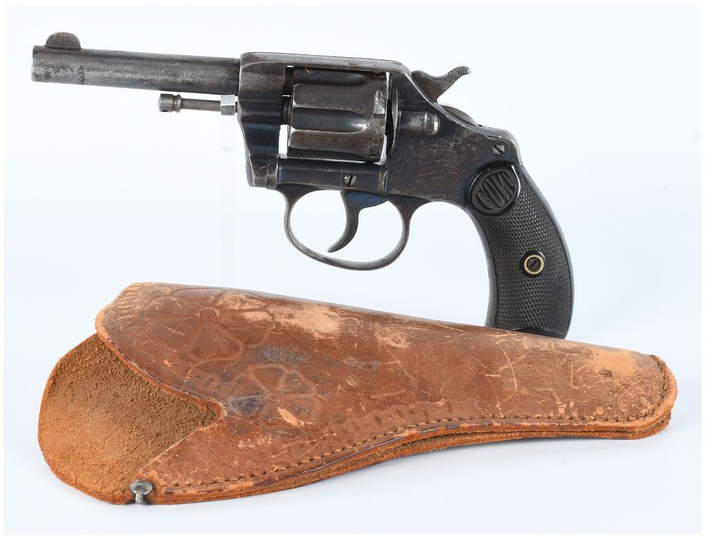 Lot 1515: Colt New Police .32 Double-Action Revolver with Holster