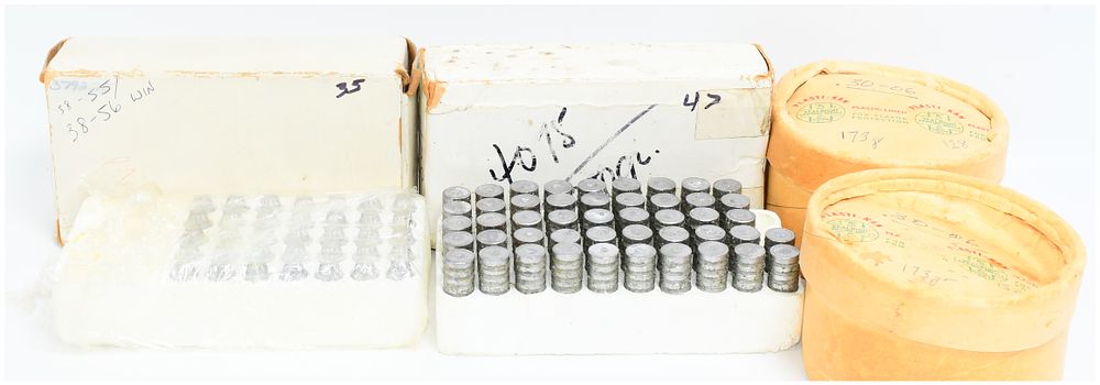 Lot 1522: A Collection of Ammunition Reloading Components, 360 Count, including 278 Count .30-06 Bullet Tips, 47 Count .45-70 Bullet Tips, and 35 Count .38-56 Bullet Tips