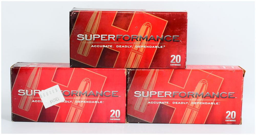Lot 1555: Hornady Superformance 338 RCM 225 gr SST Ammunition, 60 Rounds