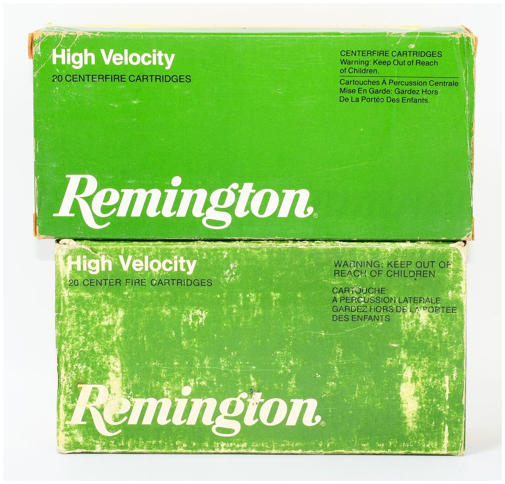 Lot 1561: Two Full Boxes Remington High Velocity .350 Rem. Mag. Ammunition