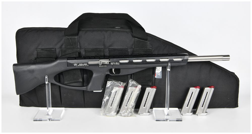 Lot 1580: EXCEL ARMS MODEL MR-5.7 CAL. 5.7x28mm Accelerator Rifle with 6 Mags