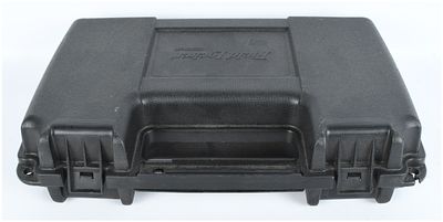 Field Locker Woodstream Single Pistol Gun Case. A single hard-sided carrying case identified by 