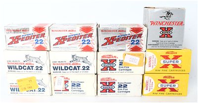 A Lot of 500 Rounds of Winchester and Western Vintage .22 LR Ammunition. A collection of 500 