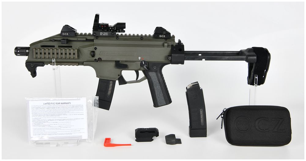 Lot 48: CZ Scorpion EVO 3 S1 Semi-Automatic Pistol in 9x19mm (BBL 7.7) Serial Number D126920