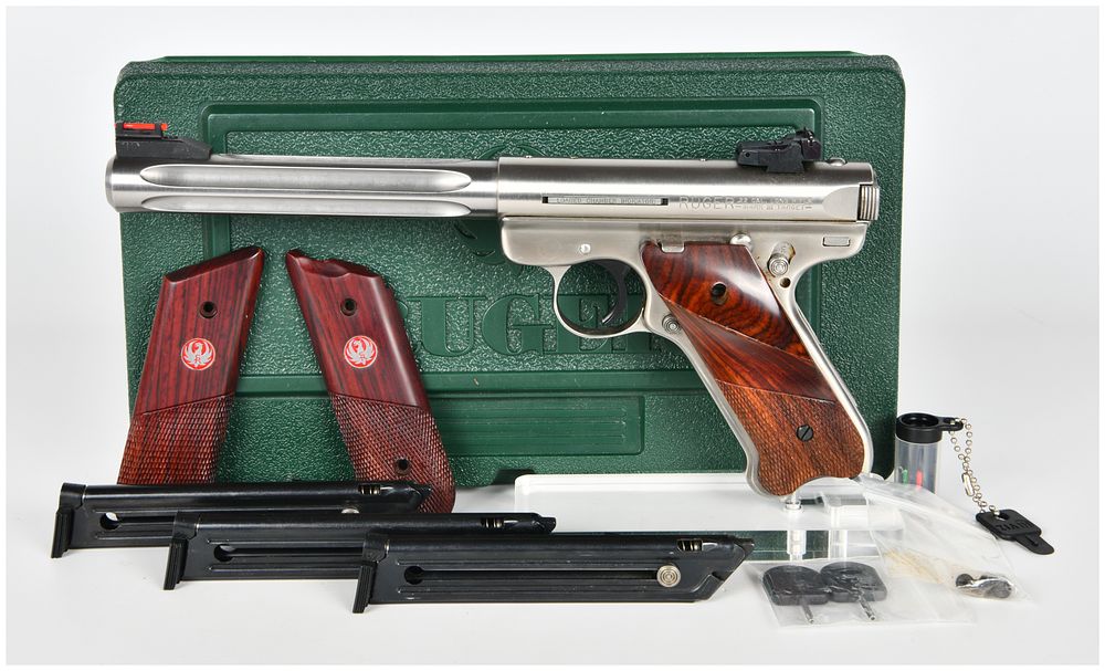 Lot 60: Ruger MK III Hunter Semi-Automatic Pistol, .22 LR (6.88" BBL), Serial Number 229-22070