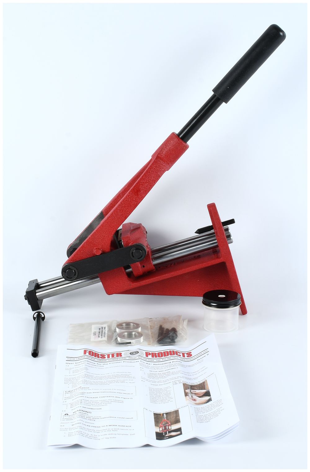 Lot 74: Forster Products Co-Ax Reloading Press with Accessories