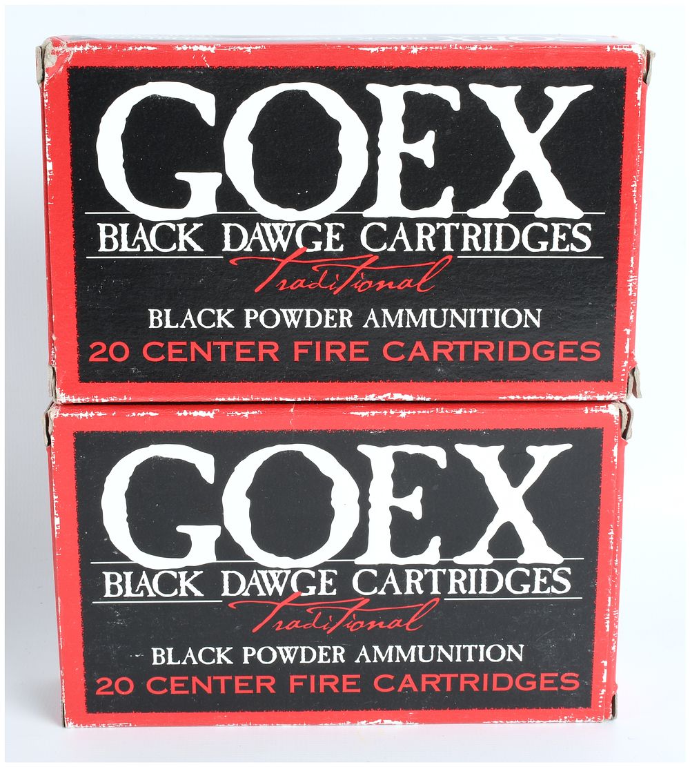 Lot 76: Lot of 40 Rounds GOEX Black Dawge Traditional Black Powder Ammunition .45-70 Government