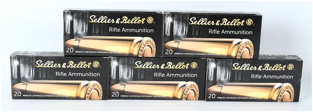 Lot 133: Sellier & Bellot 6.8mm Remington SPC 110 Grain PTS Rifle Ammunition (Lot of 100 Rounds)