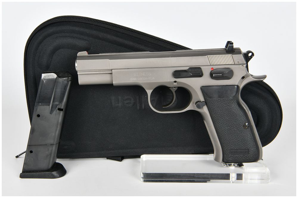 Lot 138: EAA Tanfoglio Witness Full Size Steel Semi-Automatic Pistol, 10mm Auto, Serial EA02518