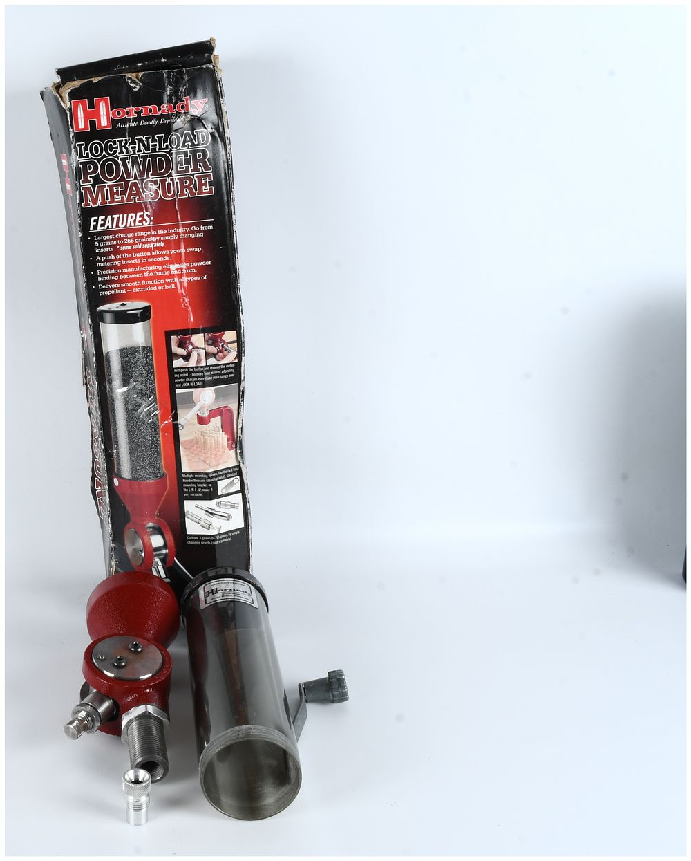 Lot 175: Hornady Lock-N-Load Powder Measure Reloading Tool, Lot of 4 Components