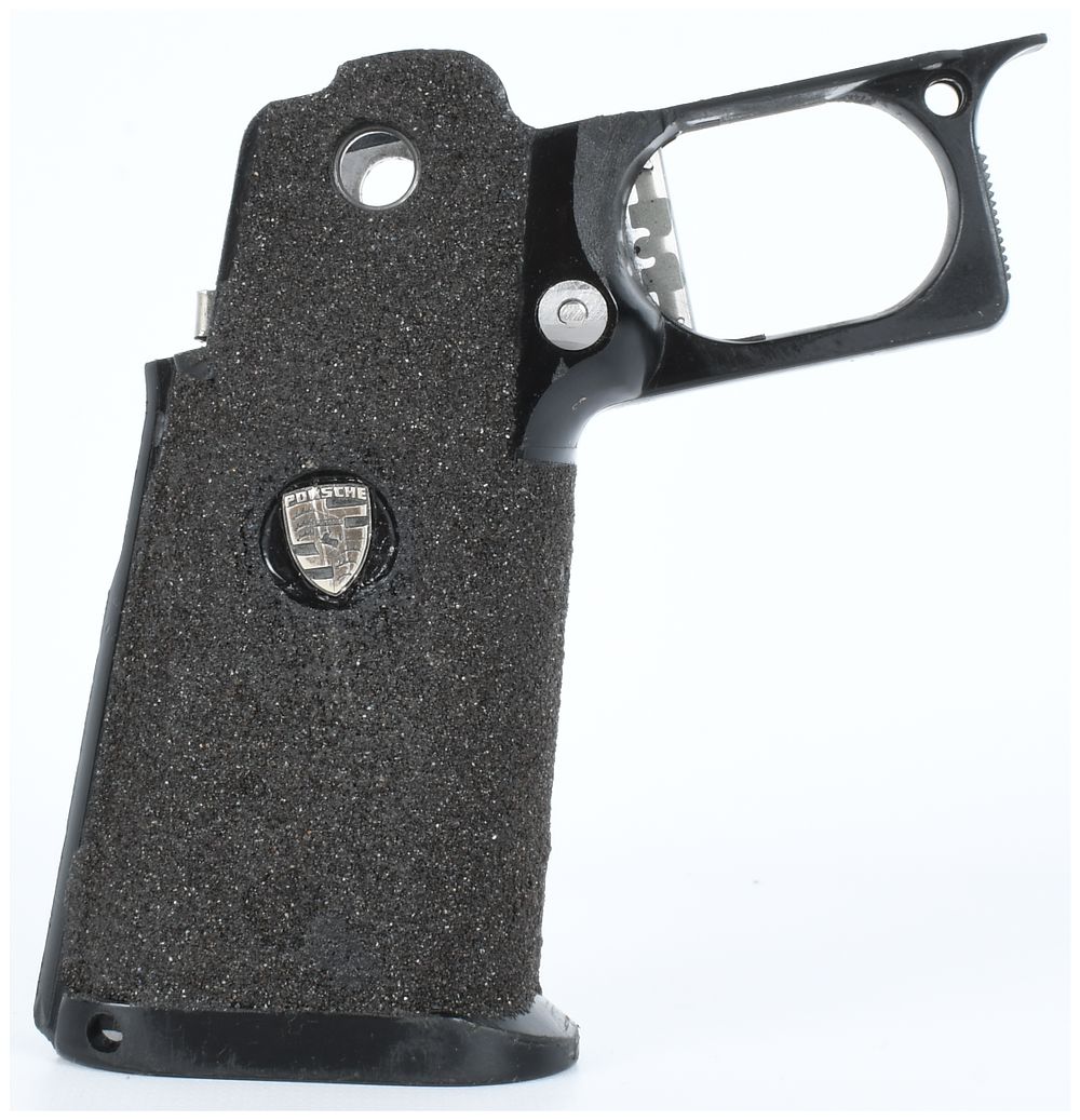 Lot 191: Highly Customized Polymer Pistol Grip Module for 2011 Hi-Capa Style Pistol Platform with Porsche