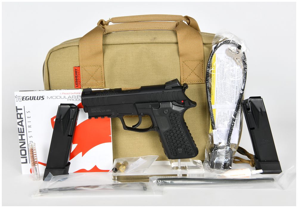 Lot 192: Lionheart Industries Regulus Beta Short Semi-Automatic Pistol, 9MM PARA, S/N B000163
